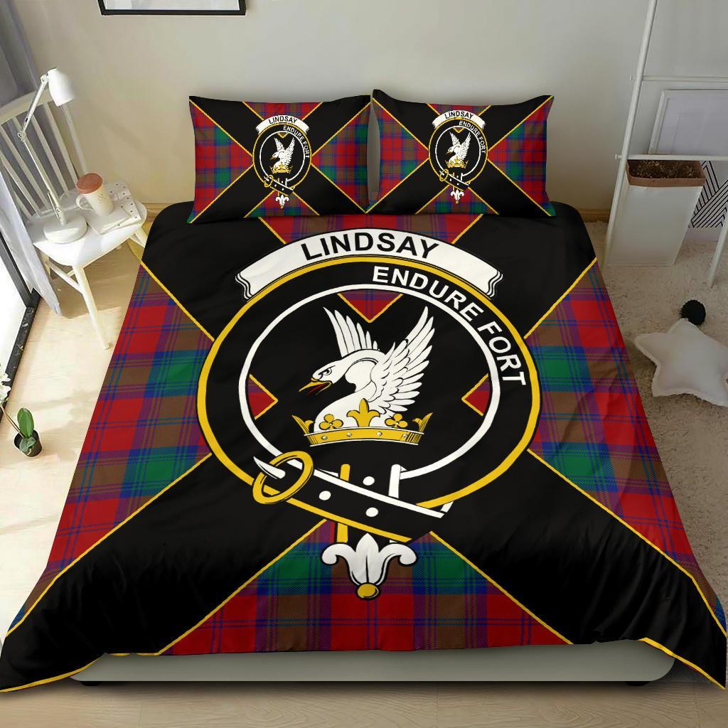 Lindsay Tartan Crest Bedding Set - Luxury Style