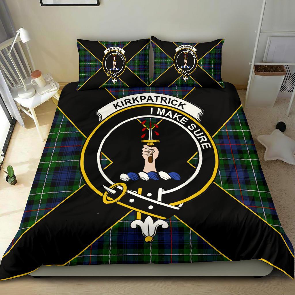 Kirkpatrick Tartan Crest Bedding Set - Luxury Style