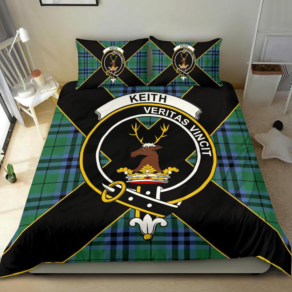 Keith Tartan Crest Bedding Set - Luxury Style
