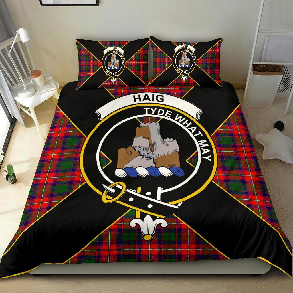 Haig Tartan Crest Bedding Set - Luxury Style