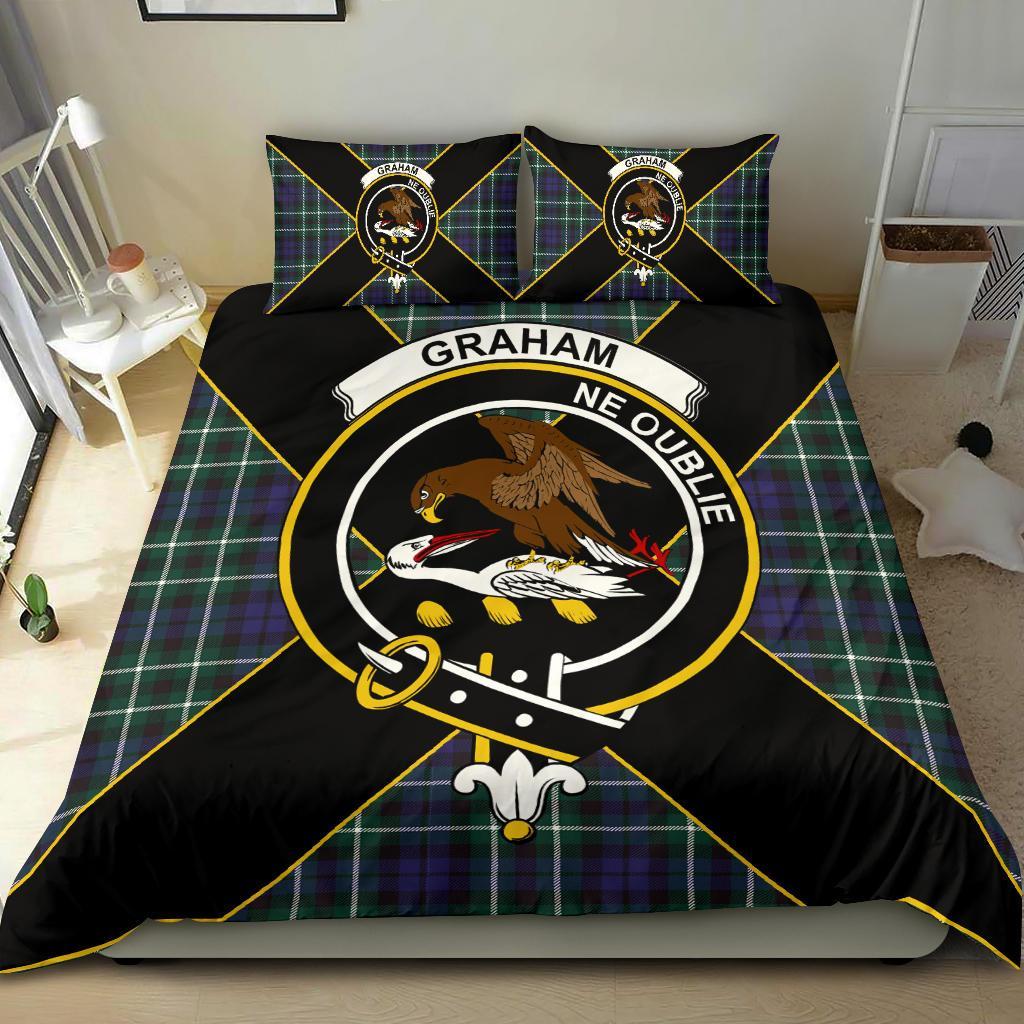 Graham Tartan Crest Bedding Set - Luxury Style