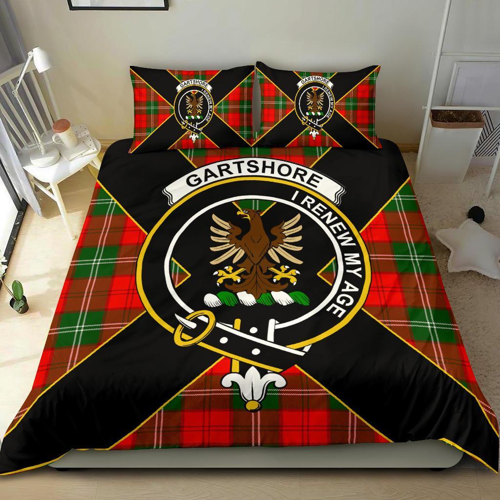 Gartshore Tartan Crest Bedding Set - Luxury Style