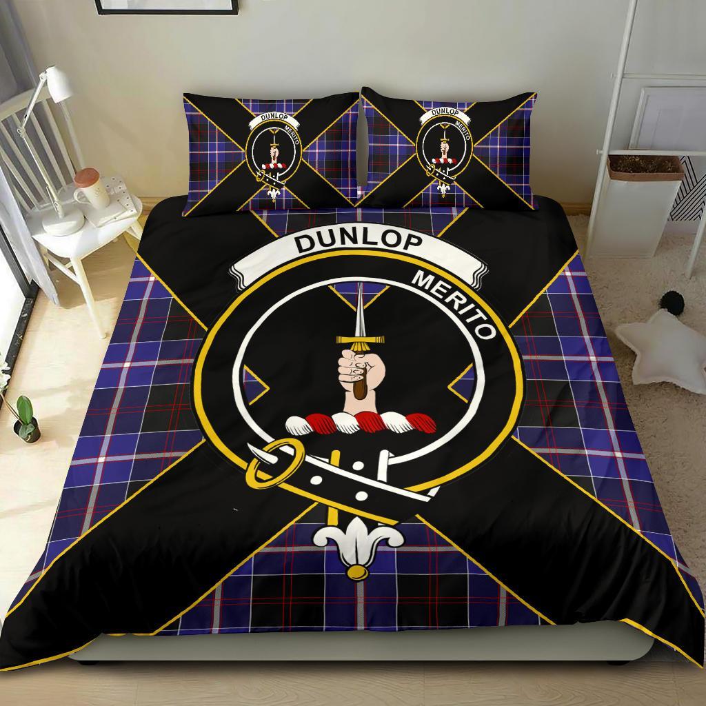 Dunlop Tartan Crest Bedding Set - Luxury Style