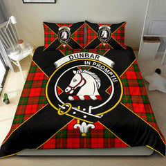Dunbar Tartan Crest Bedding Set - Luxury Style