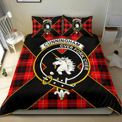 Cunningham Tartan Crest Luxuxy Style Bedding Set