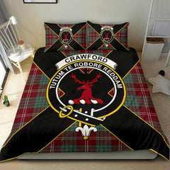 Crawford Tartan Crest Bedding Set - Luxury Style