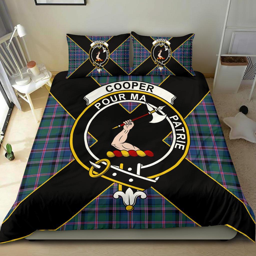 Cooper Tartan Crest Bedding Set - Luxury Style