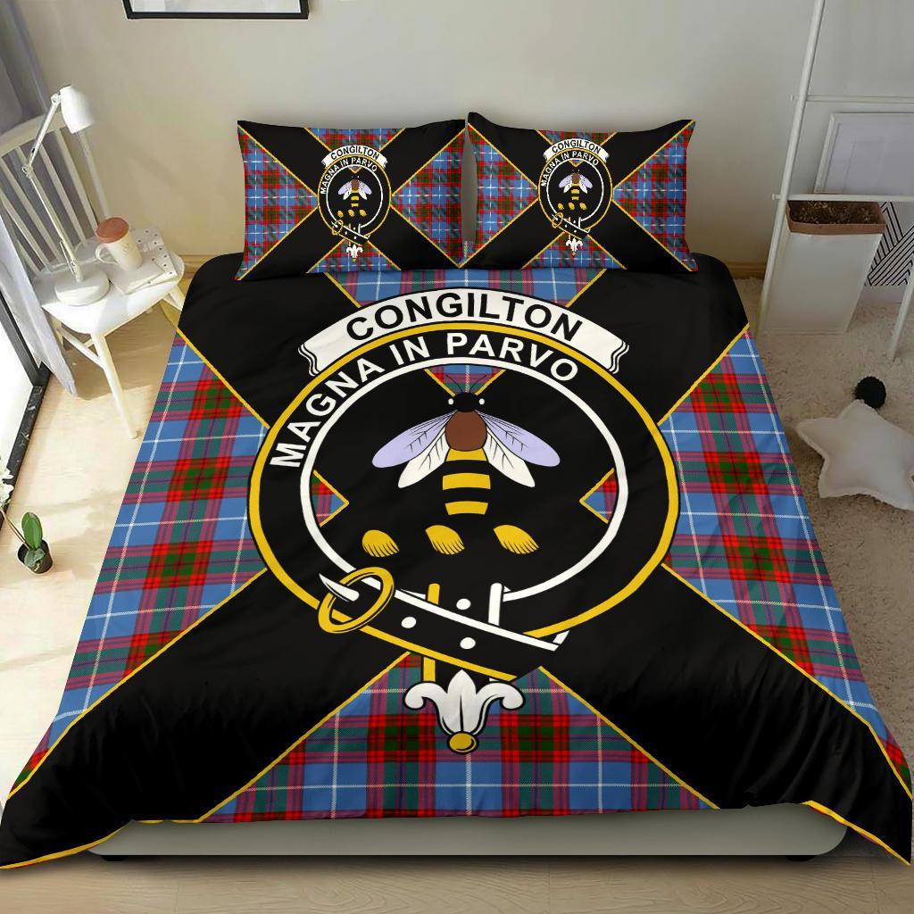 Congilton Tartan Crest Bedding Set - Luxury Style