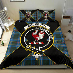 Cockburn Tartan Crest Bedding Set - Luxury Style
