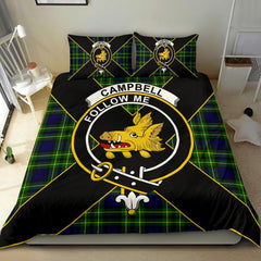 Campbell of Breadalbane Tartan Crest Bedding Set - Luxury Style