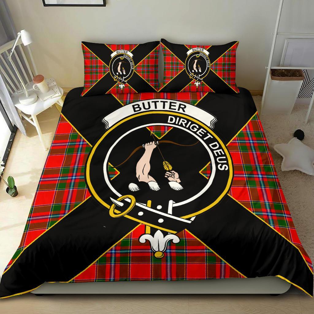 Butter Tartan Crest Bedding Set - Luxury Style