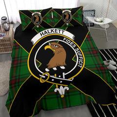 Halkett Tartan Crest Bedding Set - Luxury Style