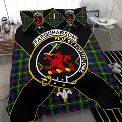 Farquharson Tartan Crest Bedding Set - Luxury Style