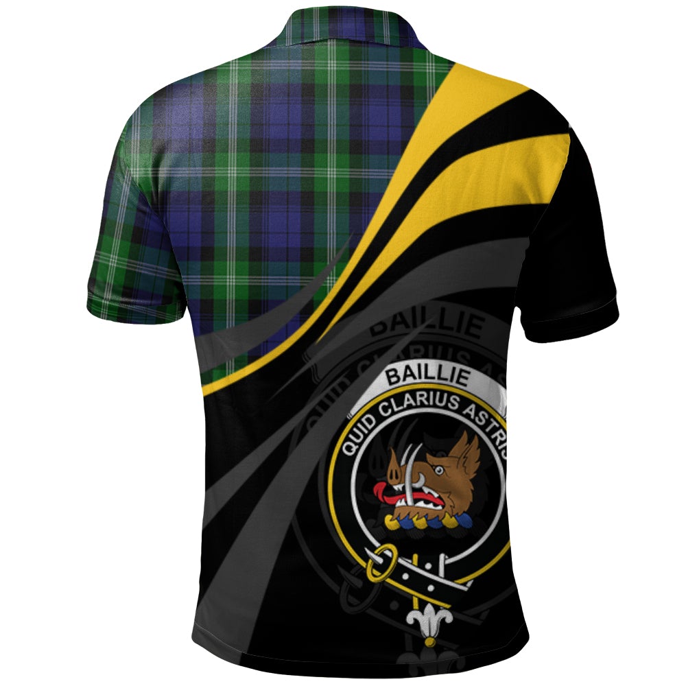 Baillie of Polkemmet Tartan Polo Shirt - Royal Coat Of Arms Style