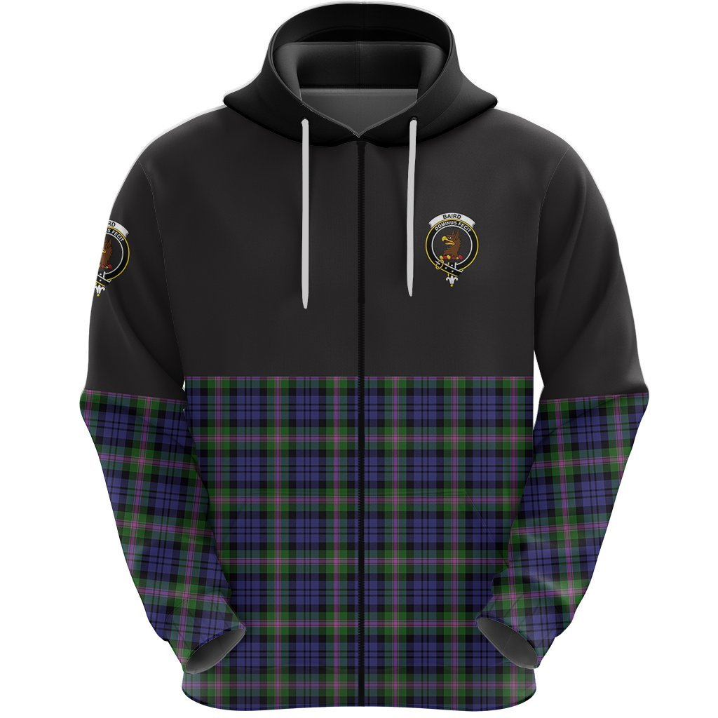 Baird Modern Clan Half Of Tartan Zipper Hoodie