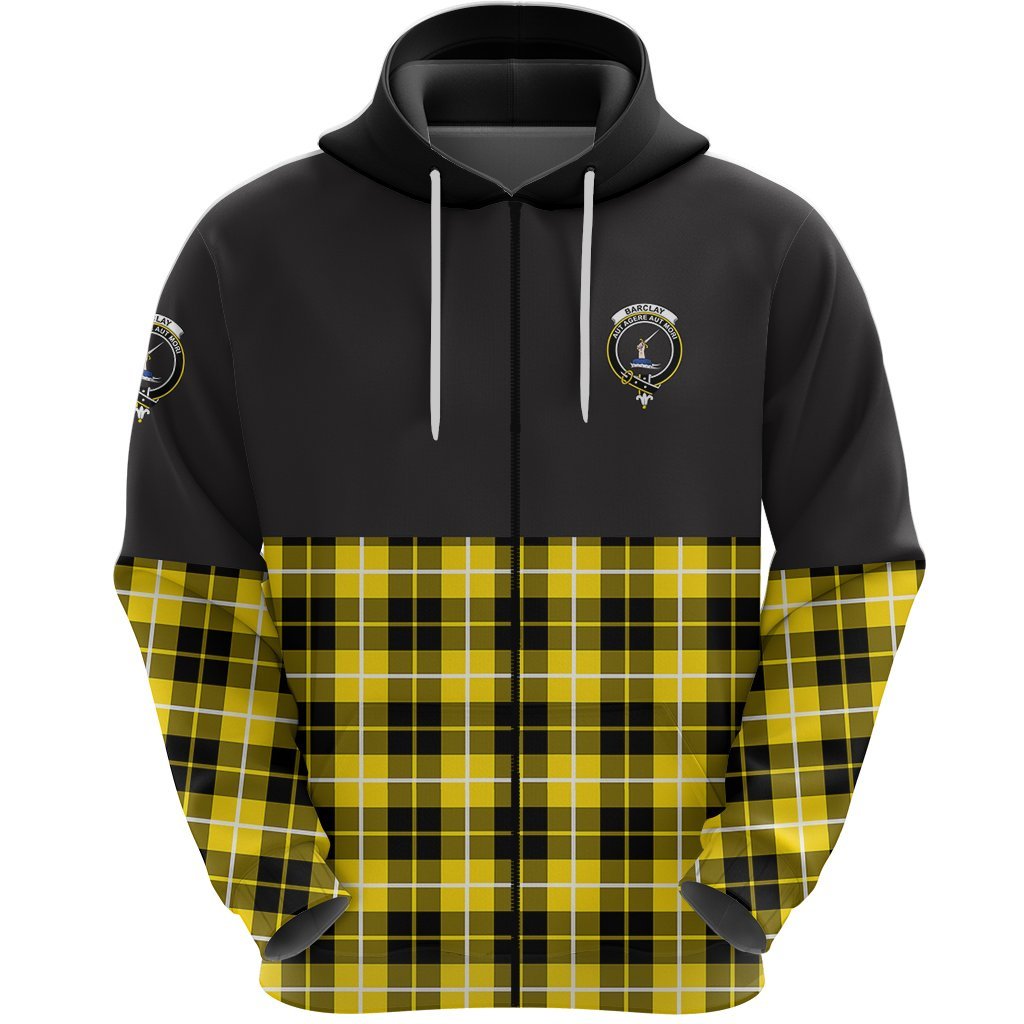 Barclay Dress Modern Clan Half Of Tartan Zipper Hoodie