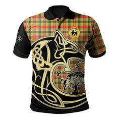 Baxter Tartan Polo Shirt Viking Wolf