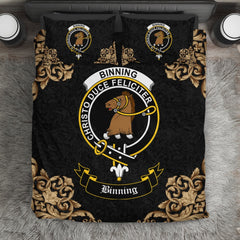 Binning (of Wallifoord) Crest Black Bedding Set