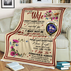 Scots Print Blanket - Trotter Tartan Crest Blanket To My Wife Style, Gift From Scottish Husband