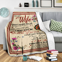 Scots Print Blanket - Turnbull Tartan Crest Blanket To My Wife Style, Gift From Scottish Husband