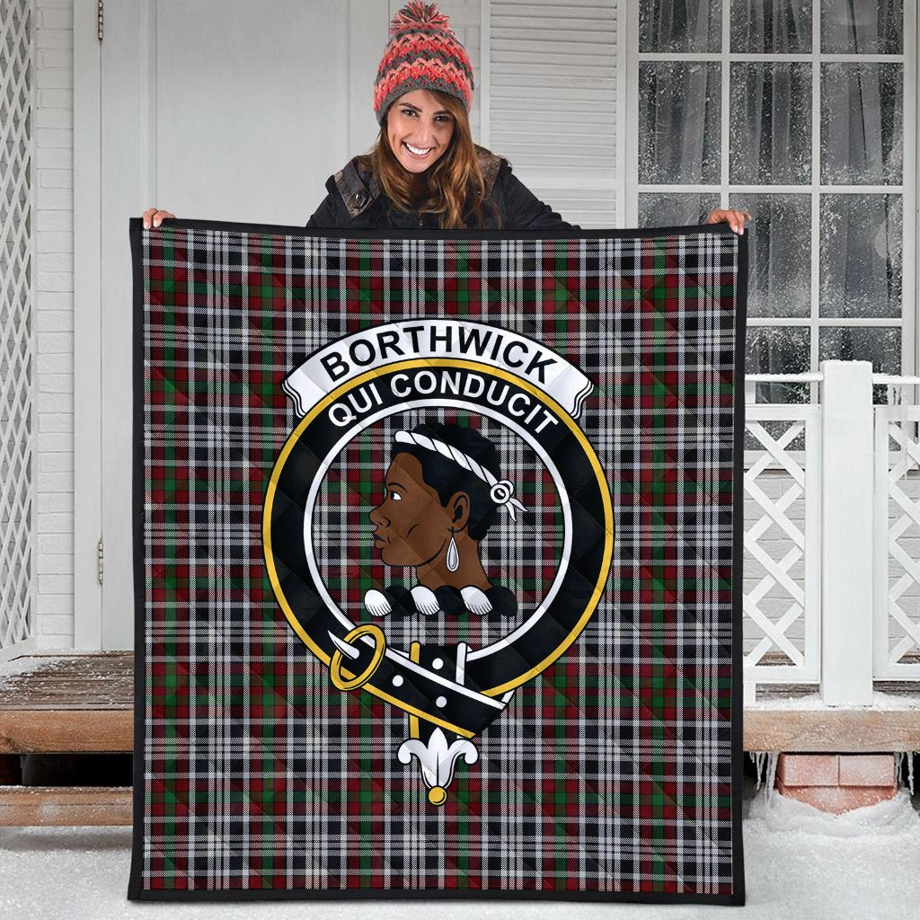 Borthwick Dress Tartan Crest Quilt