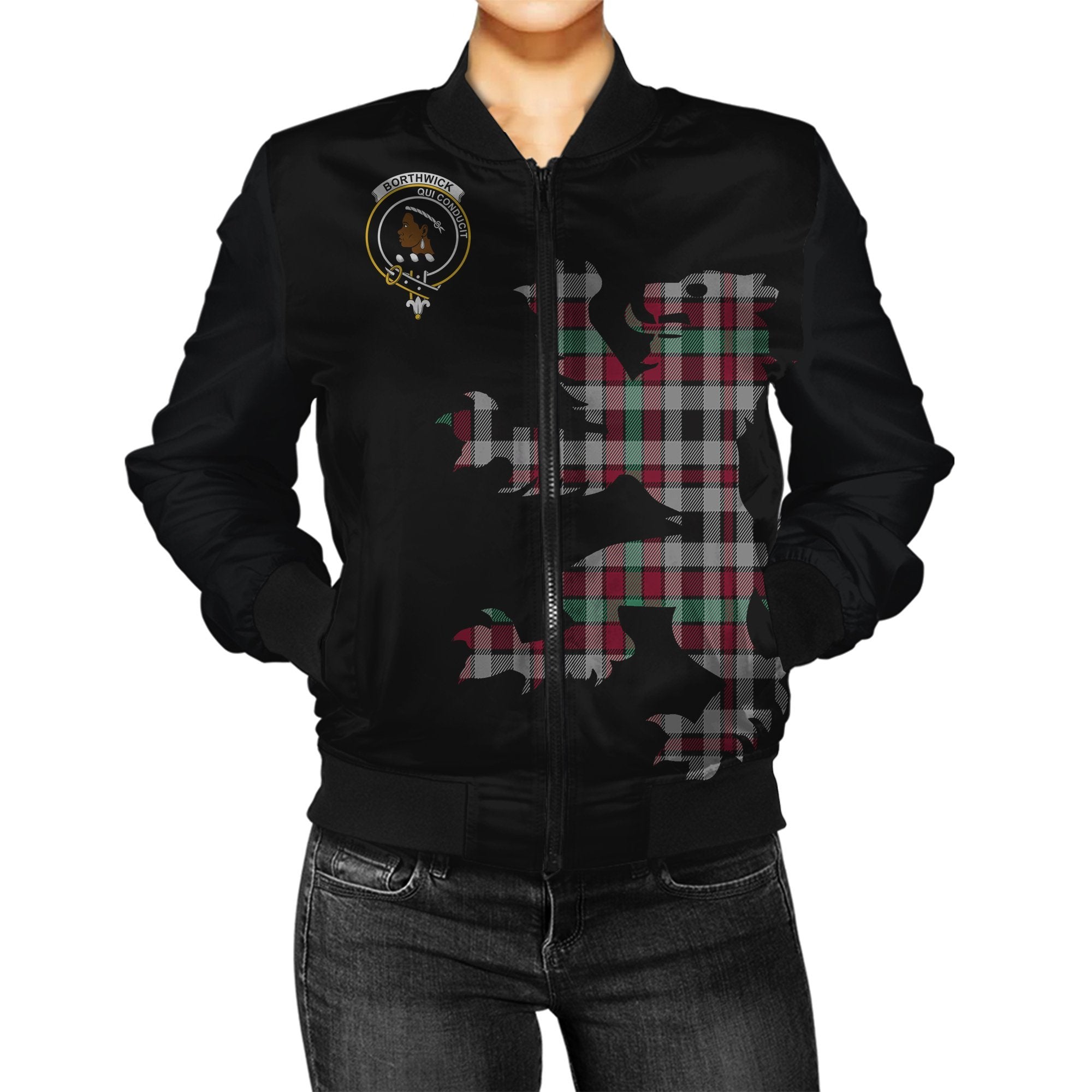 Borthwick Tartan Bomber Jacket Lion & Thistle