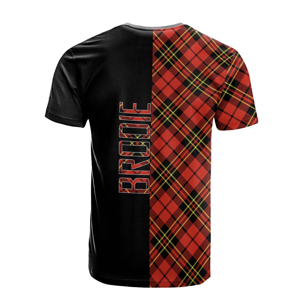 Brodie Modern Tartan T-Shirt Half of Me - Cross Style