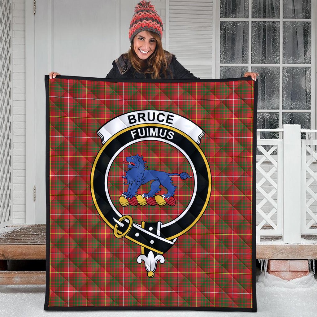 Bruce Modern Tartan Crest Tartan Quilt