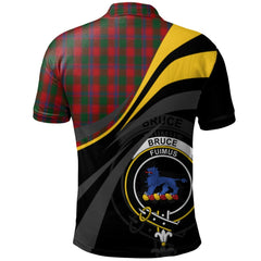 Bruce Old Tartan Polo Shirt - Royal Coat Of Arms Style