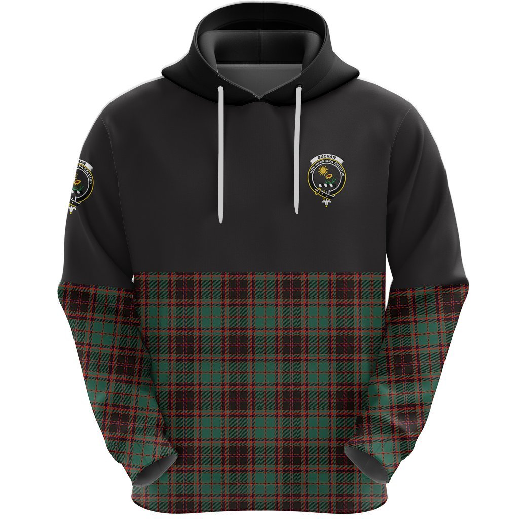 Buchan Ancient Clan Half Of Tartan Hoodie