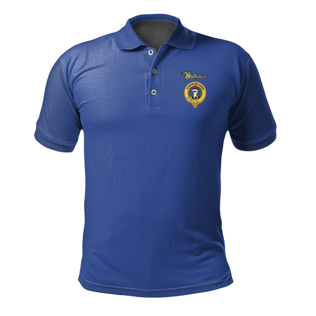 Buchanan Tartan Crest Polo Shirt
