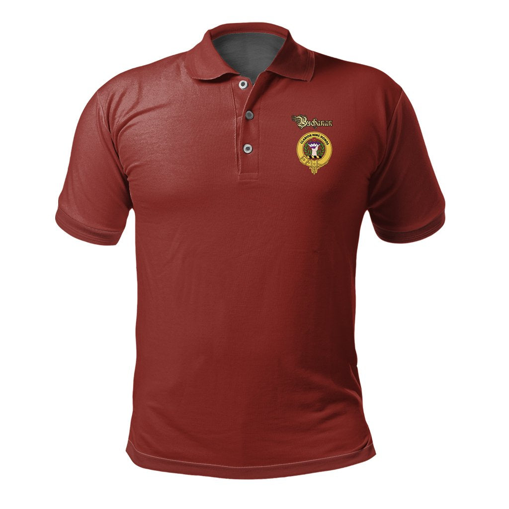 Buchanan Tartan Crest Polo Shirt