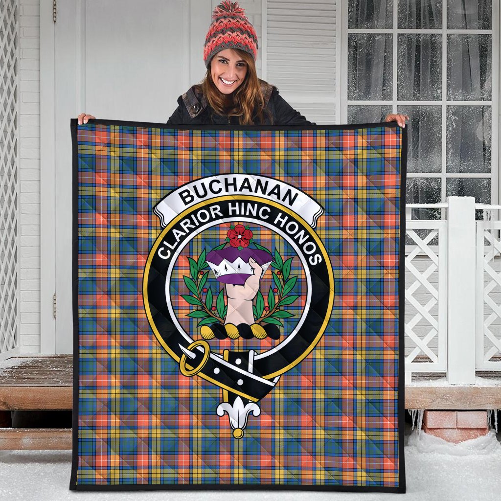 Buchanan Ancient Tartan Crest Quilt