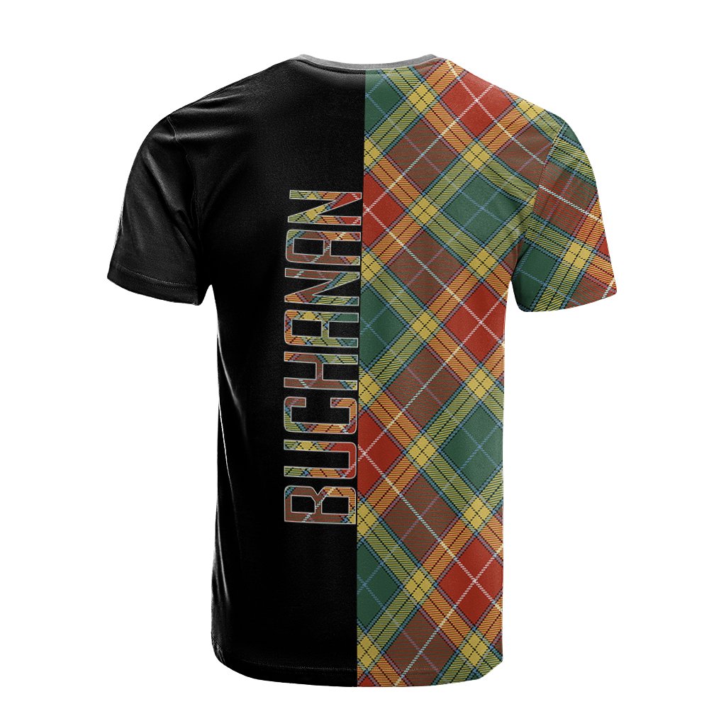 Buchanan Old Sett Tartan T-Shirt Half of Me - Cross Style