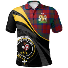 Byres Tartan Polo Shirt - Royal Coat Of Arms Style