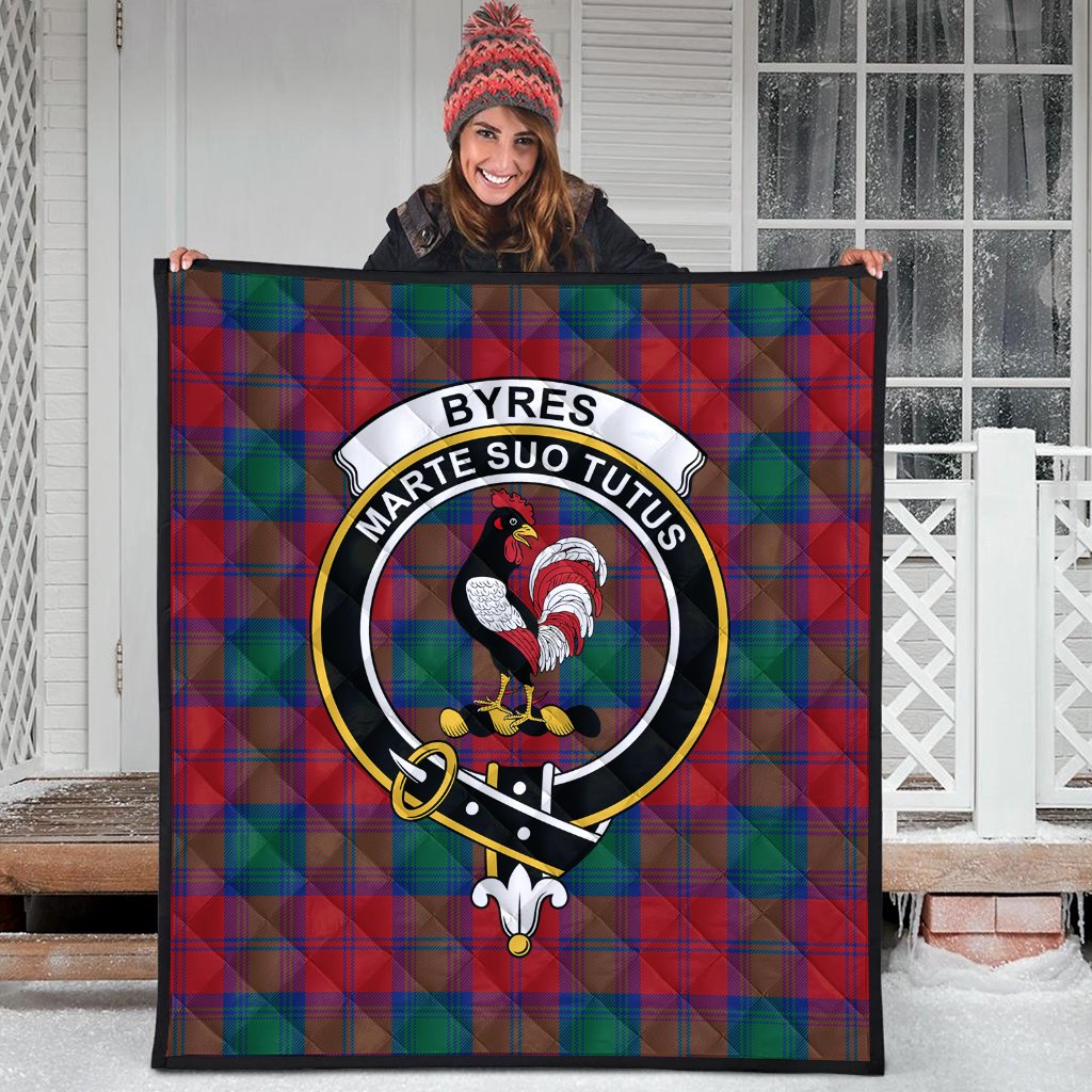 Byres (Byses) Tartan Crest Quilt