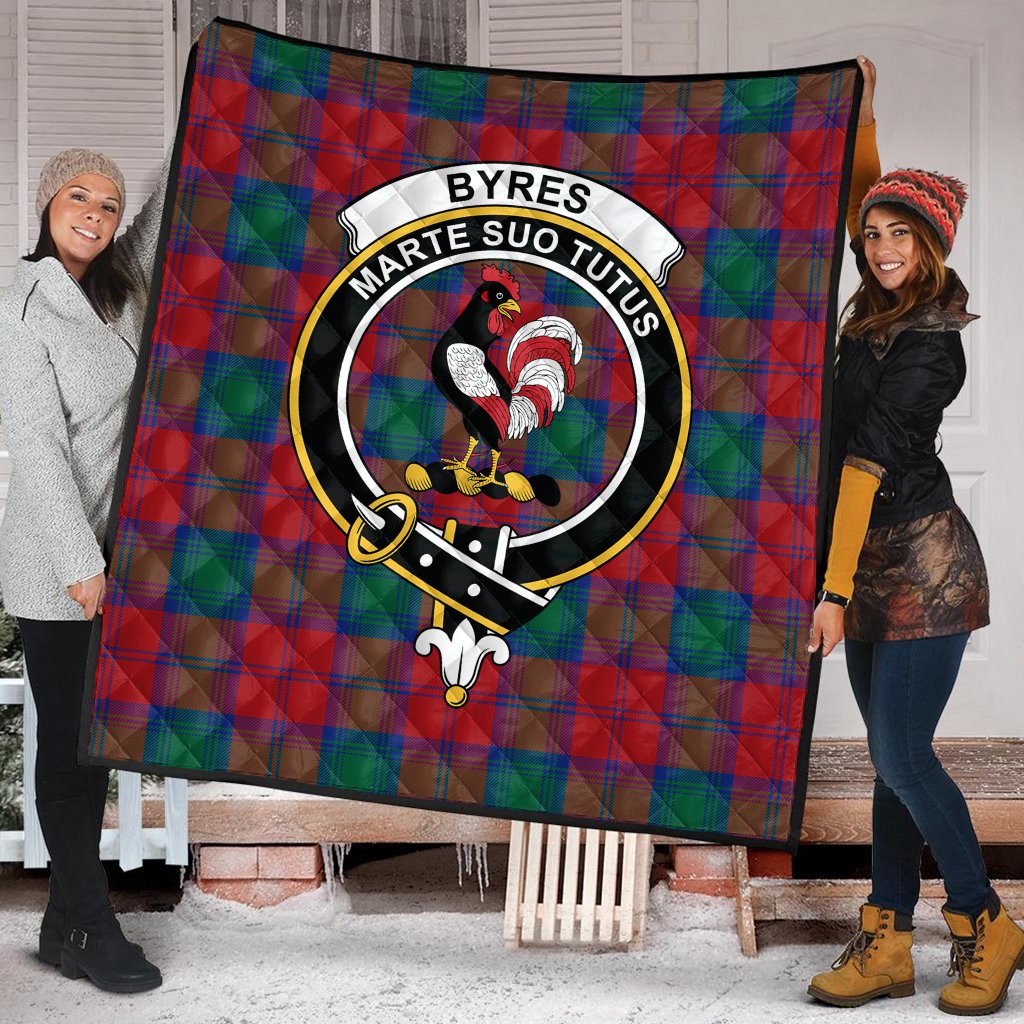 Byres (Byses) Tartan Crest Quilt