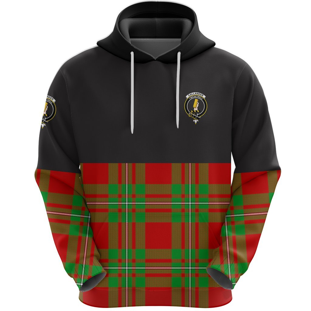 Callander Modern Clan Half Of Tartan Hoodie
