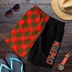 Cameron Modern Tartan Crest Men's Short - Cross Style