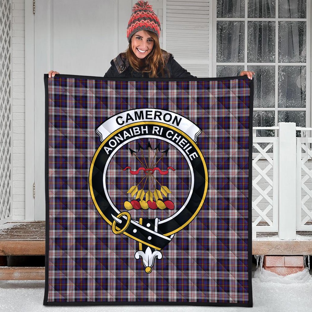Cameron of Erracht Dress Tartan Crest Quilt