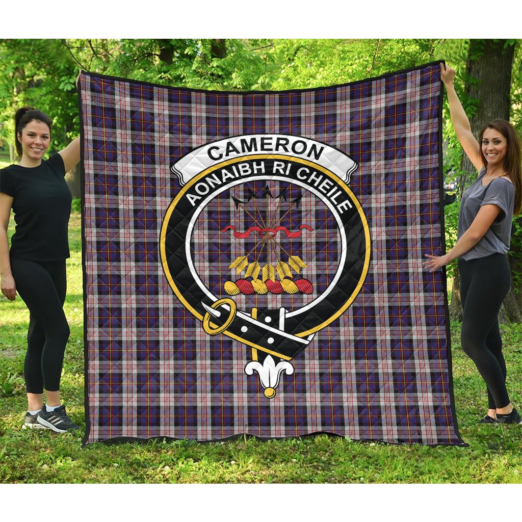 Cameron of Erracht Dress Tartan Crest Quilt