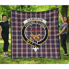 Cameron of Erracht Dress Tartan Crest Quilt