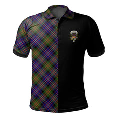 Cameron of Erracht Modern Tartan Polo Shirt Half of Me - Cross Style