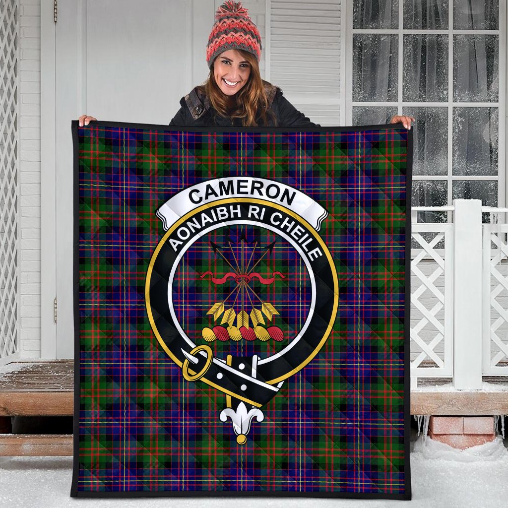 Cameron of Erracht Modern Tartan Crest Quilt