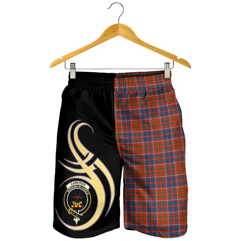 Cameron of Lochiel Ancient Tartan Crest Men's Short PM8