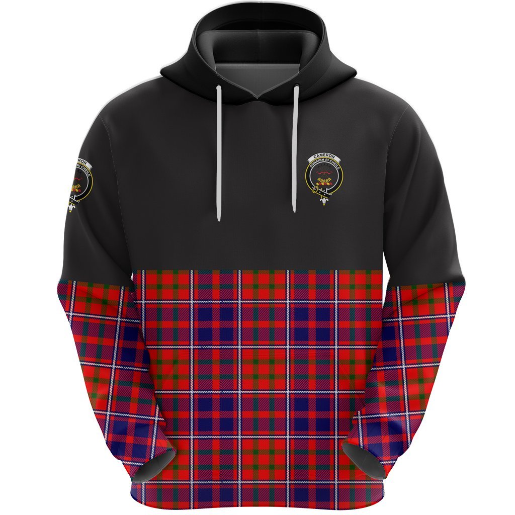 Cameron of Lochiel Modern Clan Half Of Tartan Hoodie
