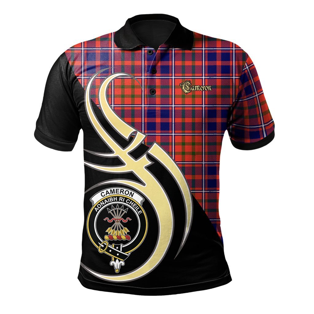 Cameron of Lochiel Modern Tartan Polo Shirt - Believe In Me Style