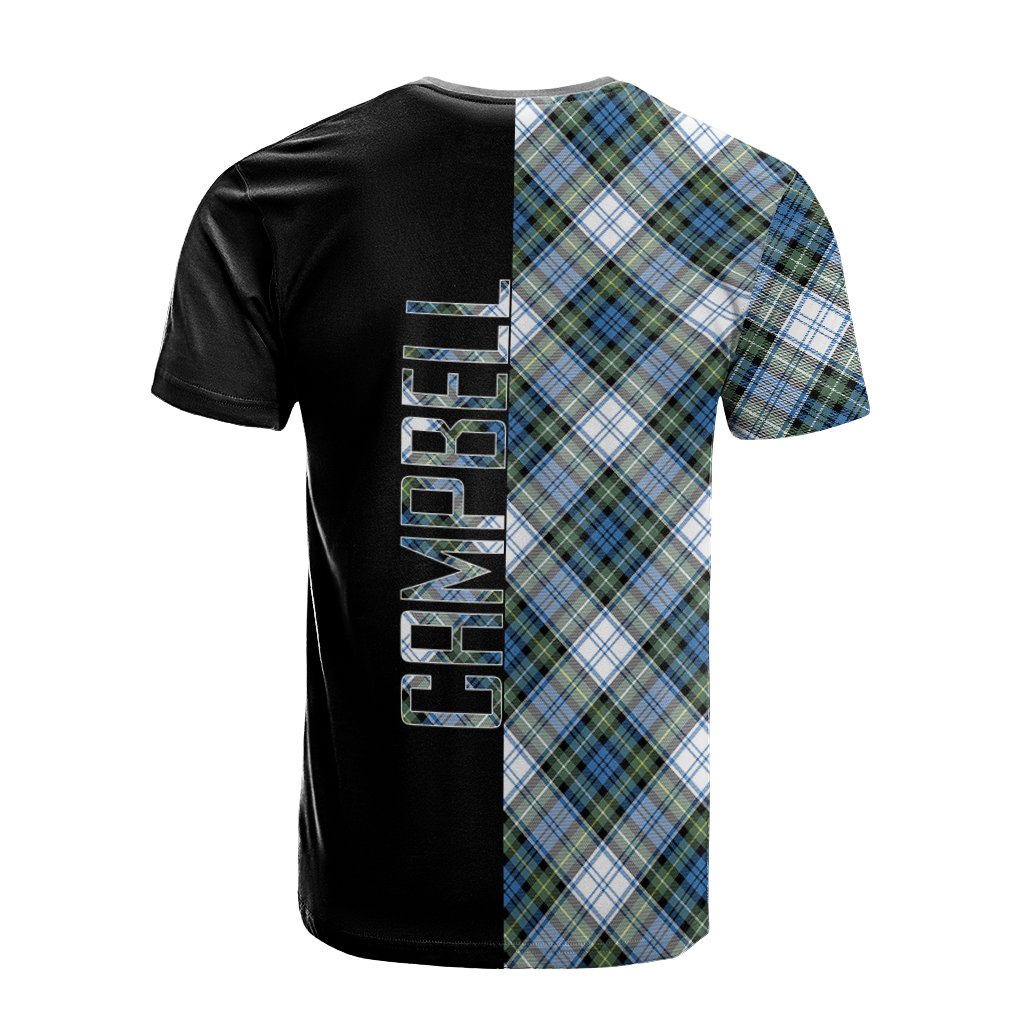 Campbell Dress Ancient Tartan T-Shirt Half of Me - Cross Style