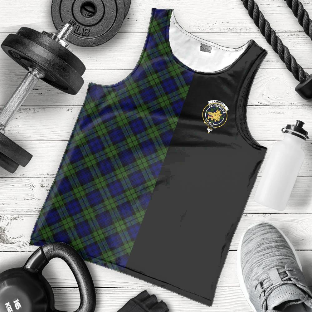 Campbell Modern Tartan Crest Men's Tank Top - Cross Style