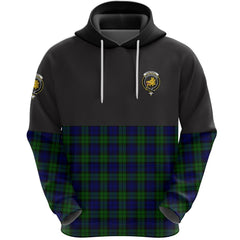 Campbell Modern Clan Half Of Tartan Hoodie